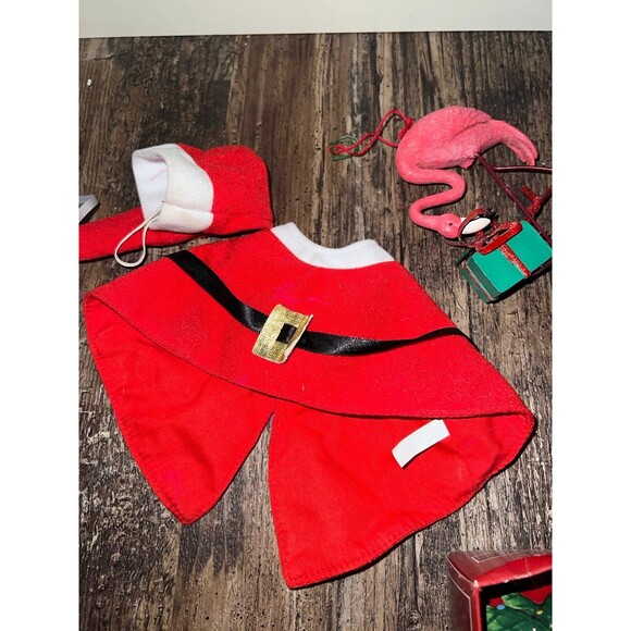 Kitschy flamingo Christmas holiday decor ornaments bundle lot - Picture 8 of 8